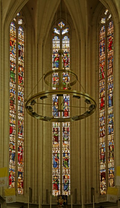 Kilátás a három legnyugatibb ablakra alkotó: French School